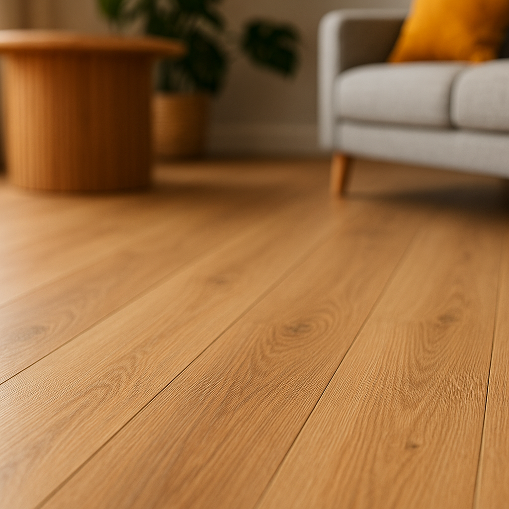 7mm Standard Winter Oak Laminate Flooring for Stylish Interiors - detail view