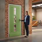 Premium Custom Made 3L External Door with Solid Merbau Hardwood, 44mm Thickness, and Double Glazed Clear Glass