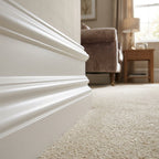 Decorative Moulding White Painted Beading 2.4m 18mm x 57mm - detail view
