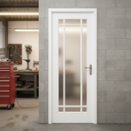 Premium Custom Made Obscure Glazed Internal Door with Decorative Mouldings for Modern and Traditional Settings