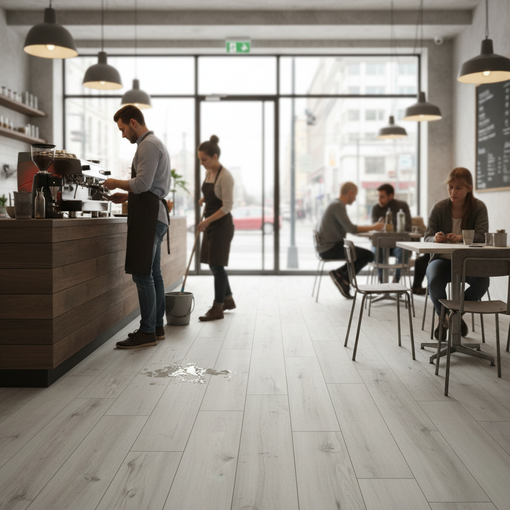 Premium 5mm Embossed Purecoat Rigid Core Vinyl Flooring - Durable Oak Effect with Water Resistance and IXPE Underlay for Comfort