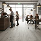 Premium 5mm Embossed Purecoat Rigid Core Vinyl Flooring - Durable Oak Effect with Water Resistance and IXPE Underlay for Comfort