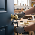Premium Mushroom Mortice Bathroom Door Knob Set with Satin Brass Finish - Complete Solution for Modern and Classic Decor