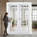 Premium Internal Clear Glazed French Doors with Rebated Design for Maximum Light Flow