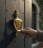 Premium Classic Urn Design Door Knocker with Timeless Elegance for Home Entryways