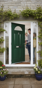 Premium External Glazed Fire Door Set with 30-Minute Fire Resistance, Multipoint Locking System and Custom Color Options