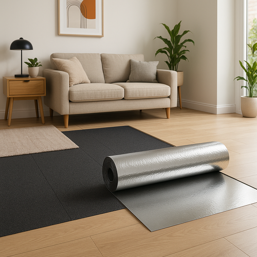 5mm Laminate & Real Wood Underlay Sheet in TimberTech Finish