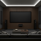 Premium Walnut Acoustic Slat Wall Panelling with Sound-Absorbing Felt - Easy Installation and Maintenance