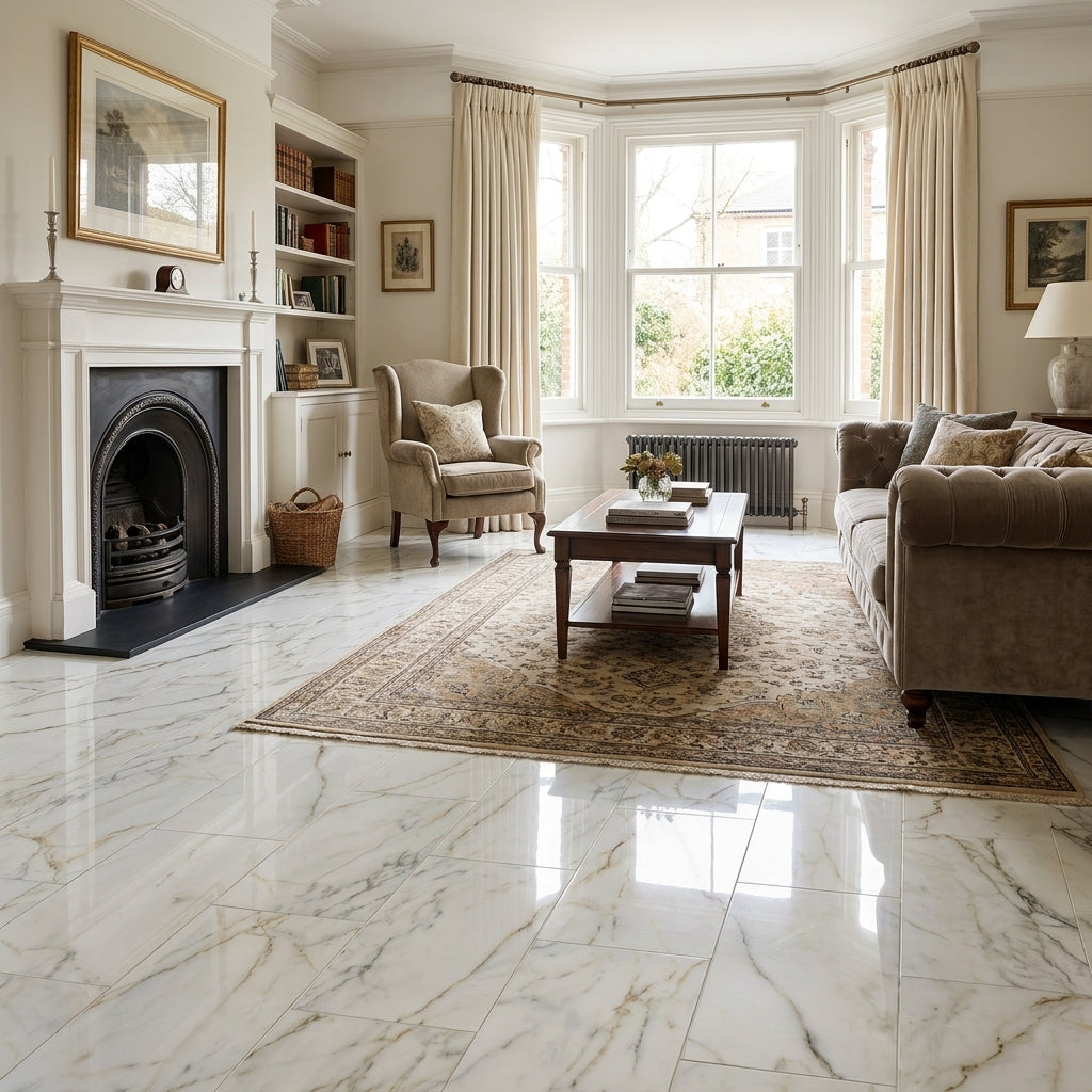 Water-Resistant Low Gloss Laminate Flooring 8.5mm Thick 1383 x 244mm