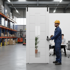 Premium Internal Sliding Door Set with Clear Glass Pane - Customizable Fit and Durable Solid Core Construction