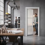 Premium Internal Primed Industrial 3 Panel Door with Softwood Core and Smooth Finish for Modern Interiors - Image 2