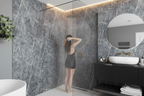 Premium Waterproof Wall Panelling in Striking Blue - 2420 x 600mm for High-Moisture Environments - Image 2