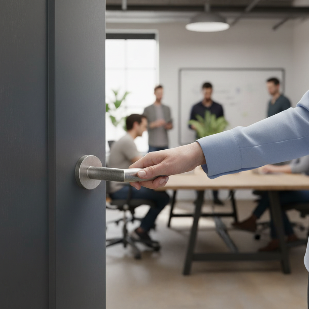 Premium Lever Handle on Round Rose - Ergonomic Design for Residential and Commercial Use with 10-Year Guarantee