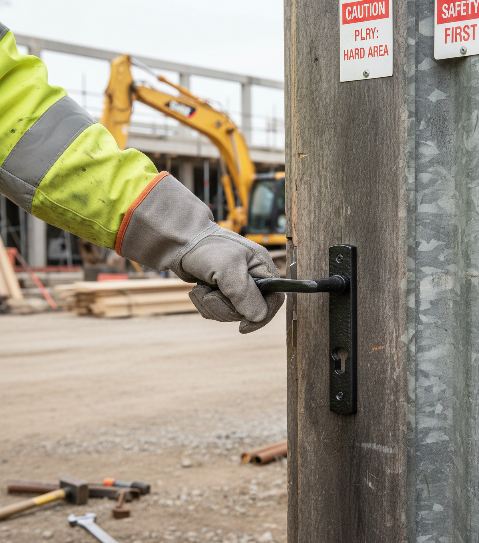 Premium Narrow Plate Straight Lever in Black Antique Finish with Keyhole for Authentic Design