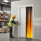 Premium Fire Rated Pocket Door Frame System with Adjustable Jambs and Self-Centering Guide