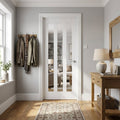 Internal White Primed Door with 3 Light Clear Glass, Made to Measure, Solid Core