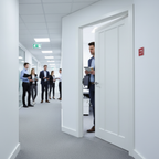 Premium Internal FD30 Fire Door with Solid Pine Core and White Primed Finish for Home Renovation