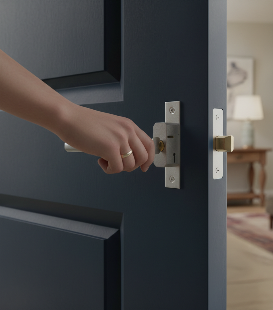 Premium 3 Lever Interior Deadlock for 35mm to 40mm Thick Doors - High Security Solution