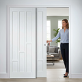 Premium Telescopic Pocket Door System with Solid Core Construction and Adjustable Features for Modern Home Design