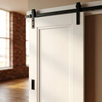 White Internal Sliding Door, Primed Finish, Pattern 10, 1 Panel, Solid Core - detail view