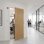 Premium Fully Finished FD30 Door with Real Oak Lipping, Engineered Construction, and 30 Minutes Fire Rating for Enhanced Safety