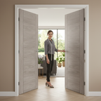 Premium Smoky Grey Laminate Internal Door with Semi-Solid Core and FD30 Fire Door Options