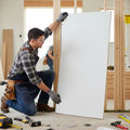 Premium Internal Primed Door Sample 125mm x 125mm - Showcase of Texture and Finish for Interior Design