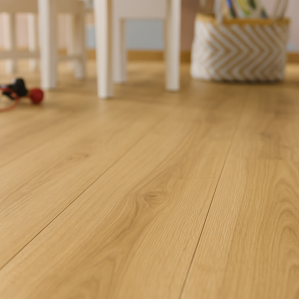 10mm Oak Laminate Flooring - Tajo Amazone Finish - detail view