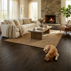 Premium 18mm UV Lacquered Solid Real Wood Flooring in Dark Oak - Durable and Elegant for Any Home - Image 2
