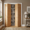 28mm Open Louvre Door in Clear Pine Finish
