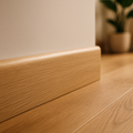 Light Oak 2.4m Round Pencil Laminate Skirting Board for Elegant Finishing - detail view