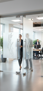 Premium Frameless Satin Glass Door System with 100mm Jambs and Glass Ball Handle - Custom Sizes Up to 1026mm x 2040mm