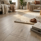 5mm Rigid Core LVT Vinyl Flooring, Cloudveil Oak, 100% Waterproof, 1220 x 181mm - detail view