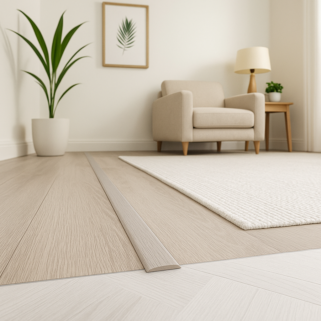 1m Light Grey Laminate Door Profile for Adapting Surfaces