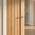 Internal Oak Fire Door Made-to-Measure Fully Finished FD30 Pattern 10 - detail view