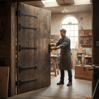 Premium Antique Black External Tee Hinge for Traditional Aesthetic and Durability