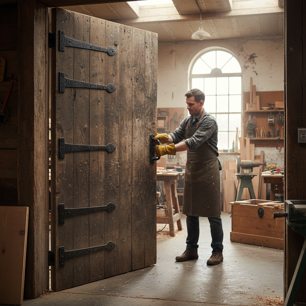 Premium Antique Black External Tee Hinge for Traditional Aesthetic and Durability