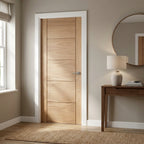 Internal Oak Door Made-to-Measure Unfinished 5 Panel Design