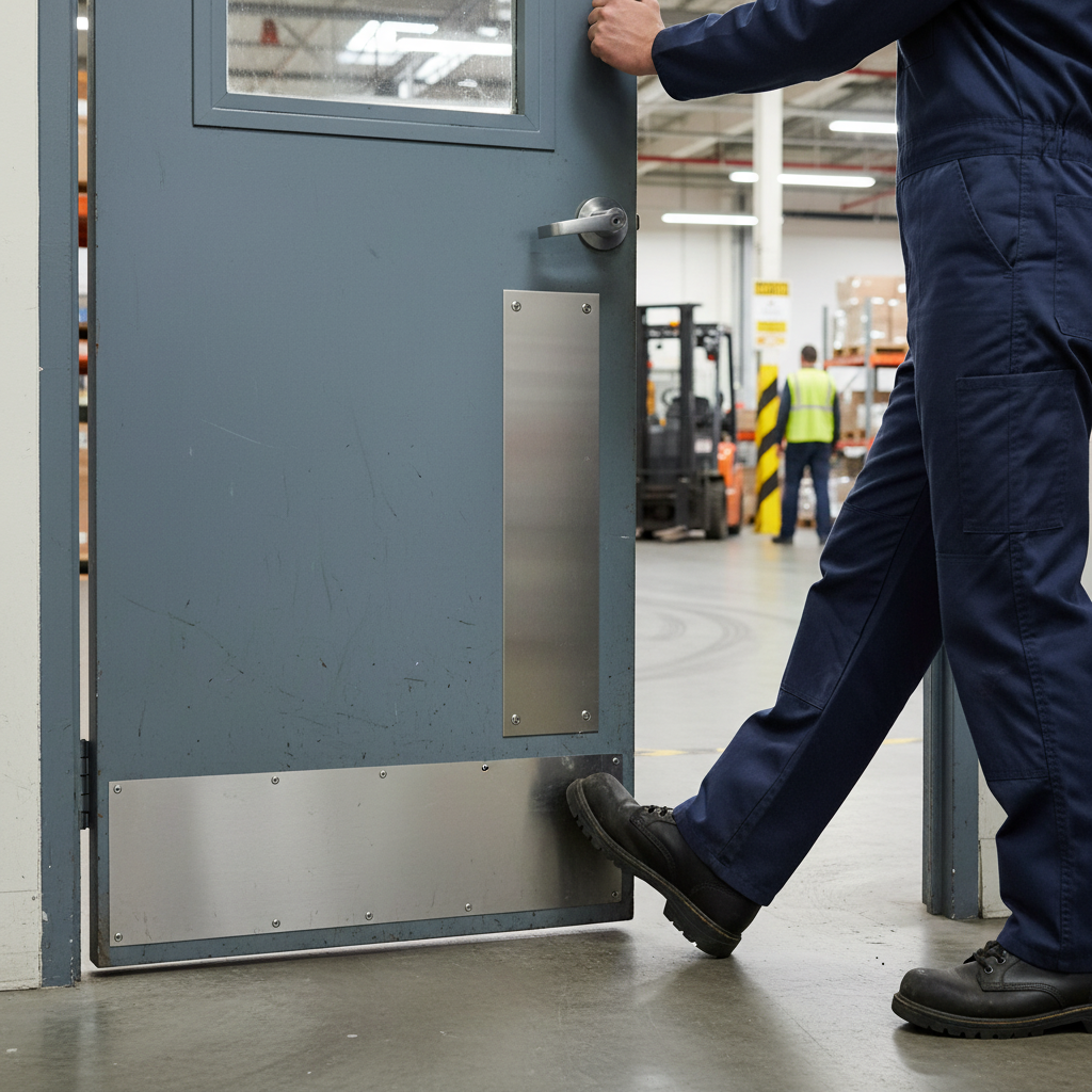Satin Stainless Steel Kick Plate 800mm x 150mm for Interior Doors - Durable Protection with Modern Design - Image 2