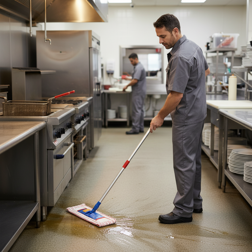 Premium Dual Purpose Mop with Machine Washable Cloth and Sponge for Safe Floor Cleaning - Image 2
