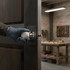 Premium Porcelain White Door Knob on Chrome Rose - Durable and Stylish for Modern or Traditional Decor