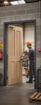 Custom Made Premium 4 Panel Internal FD30 Fire Door with Bespoke Design Options and Certified Safety Standards