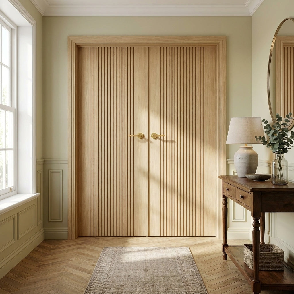 Internal Double Door, Fully Finished Miami, Solid Engineered Oak