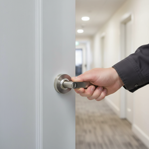 Premium 78mm (3'') Bolt Through Tubular Latch in Satin Chrome Finish for Fire Door Compatibility - Image 2