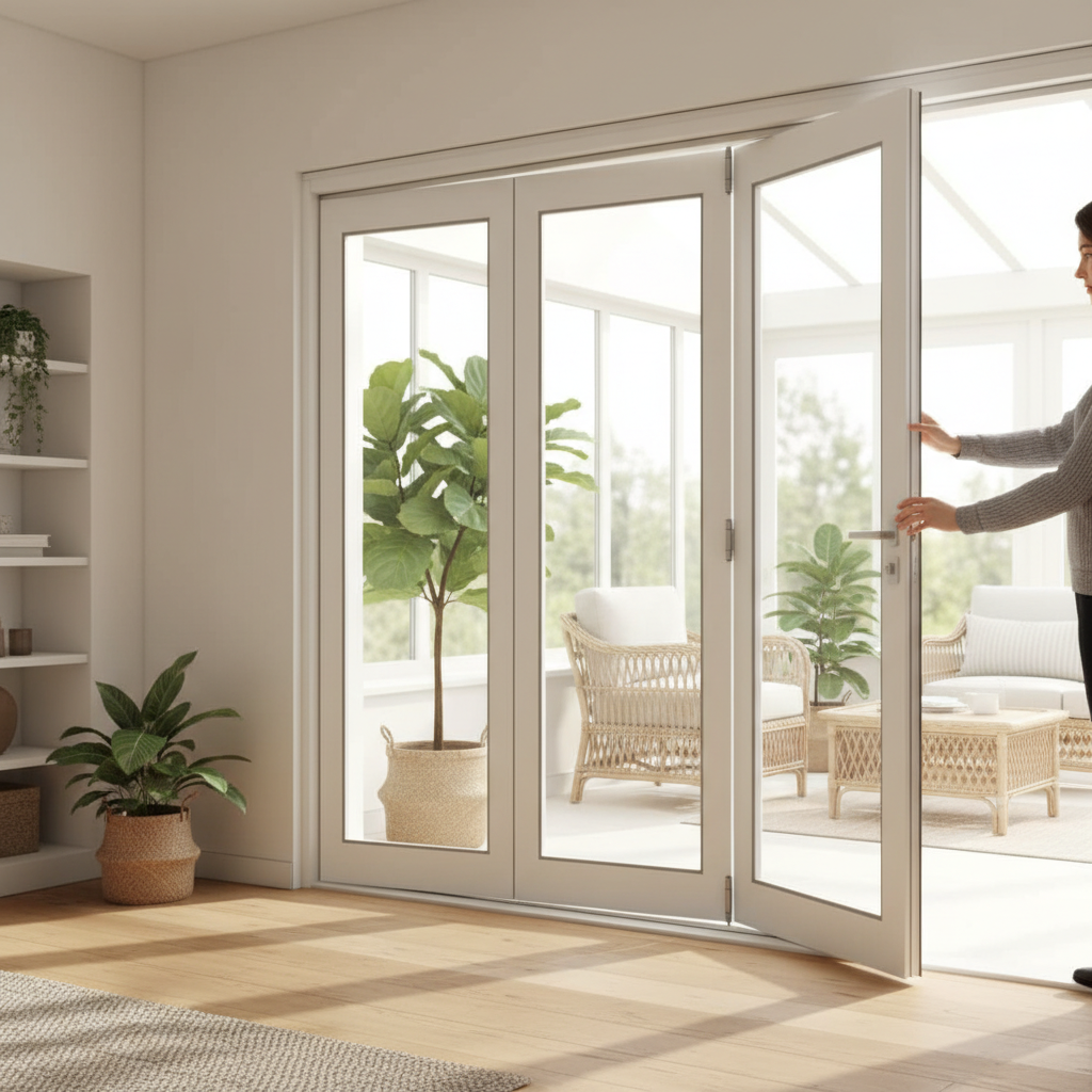 Premium 10ft Internal White Folding Bifold Doors - FSC Certified with Engineered Core for Enhanced Stability and Easy Installation