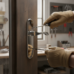 Premium Lever on Backplate Latch - Elegant Design for Traditional Doors with Multiple Variants