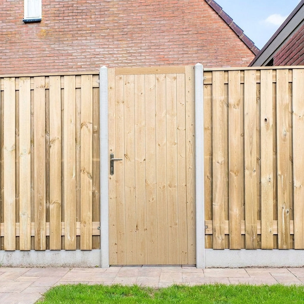 External Solid Pine Unfinished Framed Ledged Braced Gate
