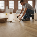 Premium Herringbone 5mm Rigid Core Vinyl Flooring with Durable Purecoat Finish for Moisture-Prone Areas