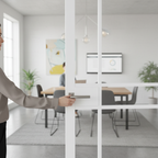 Premium Custom Made Industrial Style Door with Clear Glazing and Solid Core Design for Modern Interiors