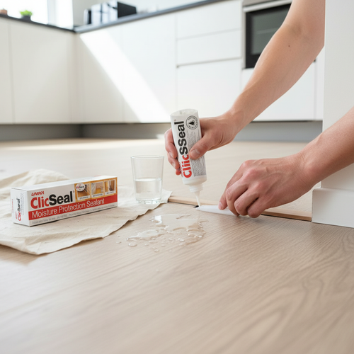 Premium 125ml Flooring Sealant for Laminate and Engineered Flooring - Flexible, Water-Resistant, Easy Application